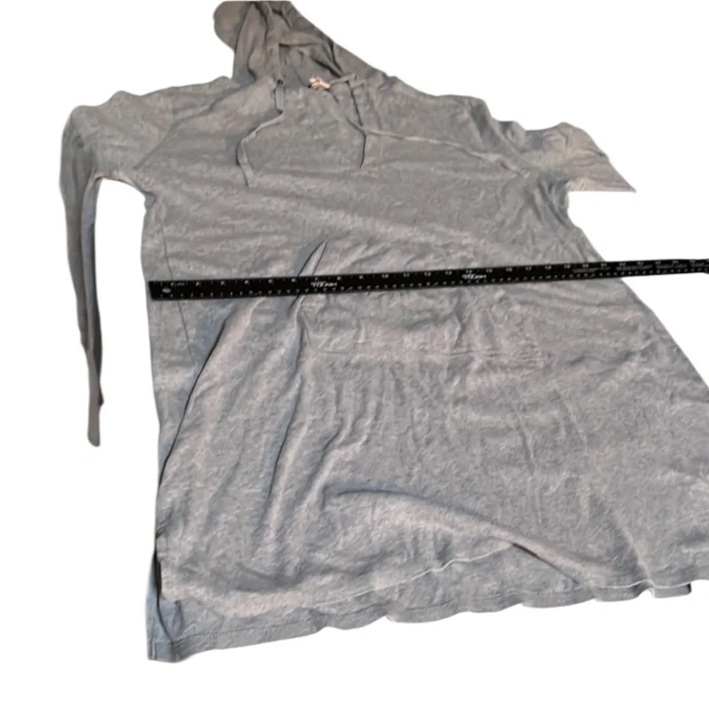 J. Crew size XL Gray hooded long loose sweatshirt cover up lounge wear